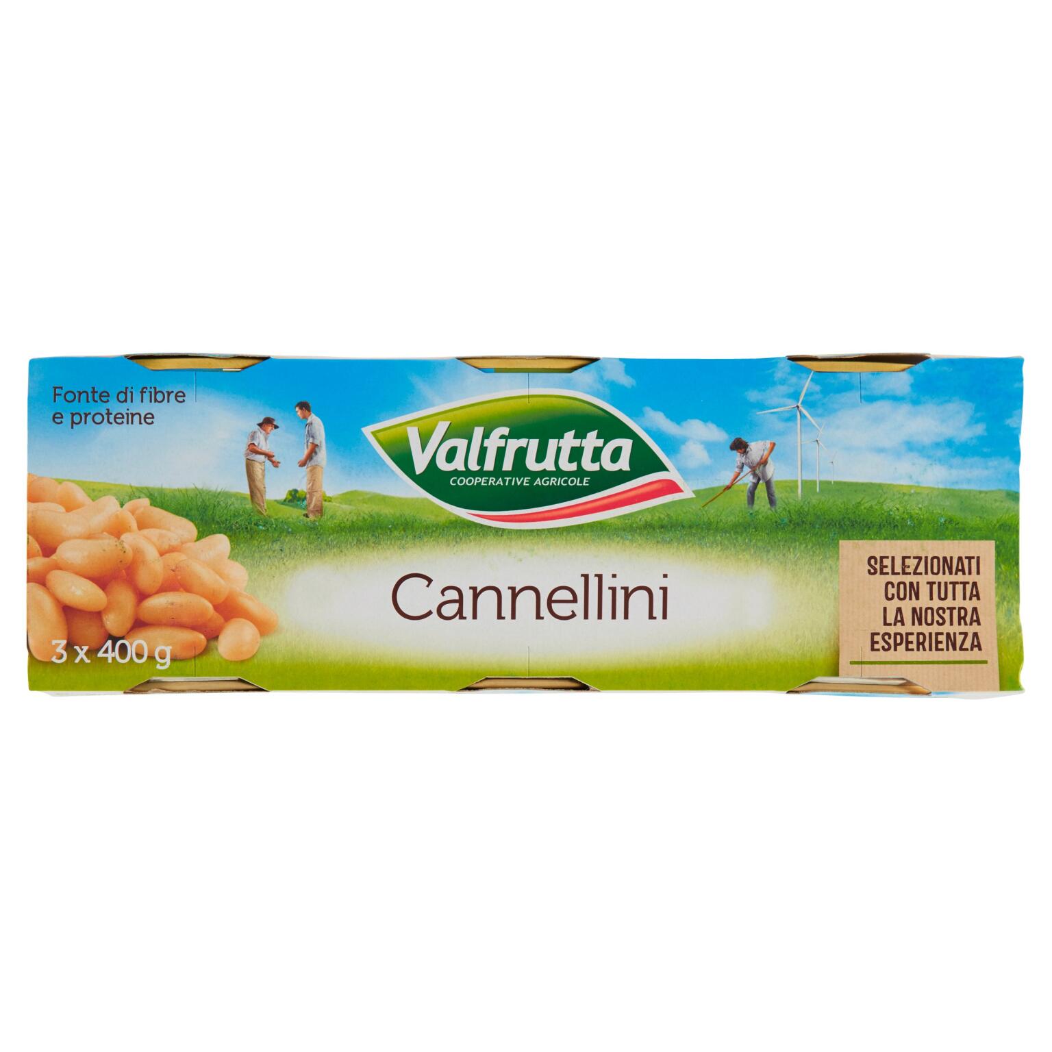 Fagioli cannellini 3x400g Valfrutta