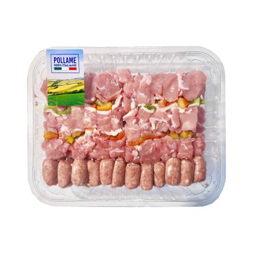 Spiedissimo di pollo, tacchino e suino