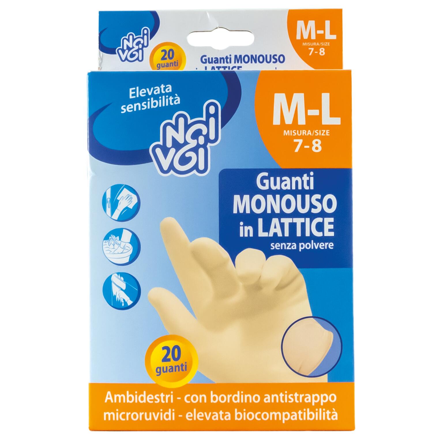 Noi&Voi Guanti M\L monouso lattice 20èz