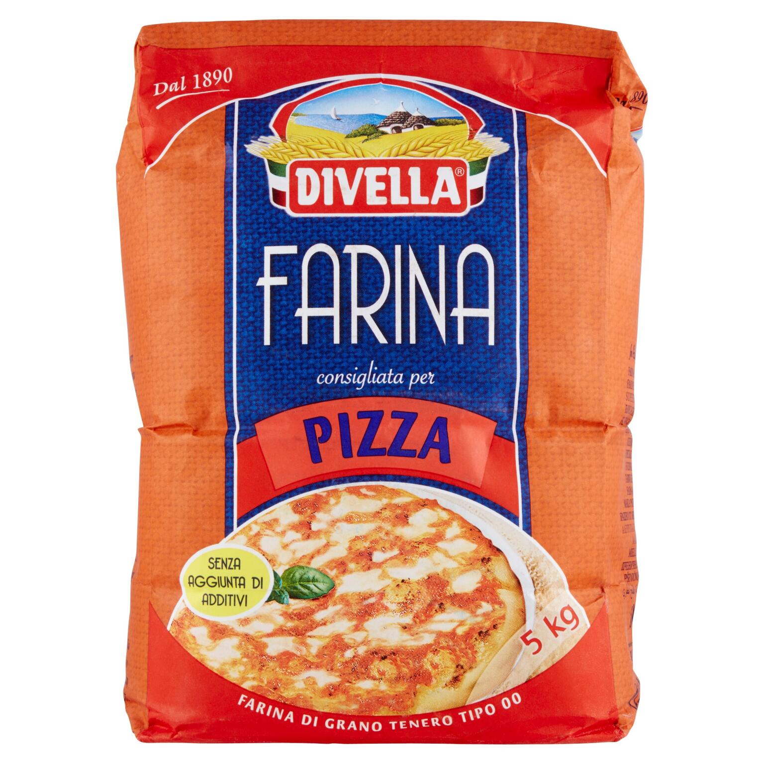 Farina tipo 00 per pizza 5kg  Divella