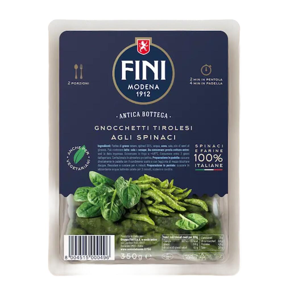Gnocchi tirolesi con spinaci 350g Antica bottega