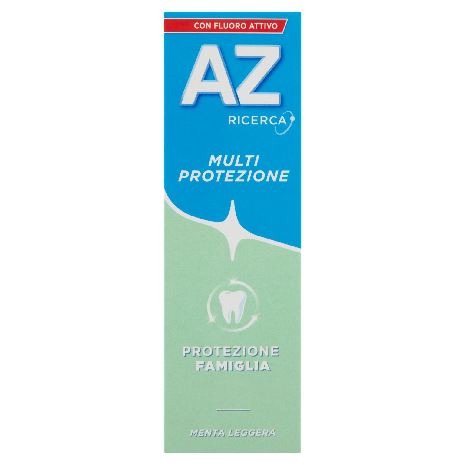 Dentifricio AZ multi protezione scudo protettivo famiglia pasta 75ml
