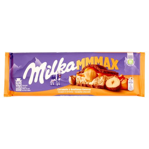 Tavoletta di cioccolato con nocciole e caramello 300g Milka