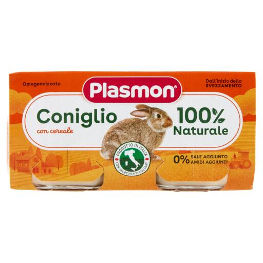 Omogeneizzato coniglio 2x80g Plasmon