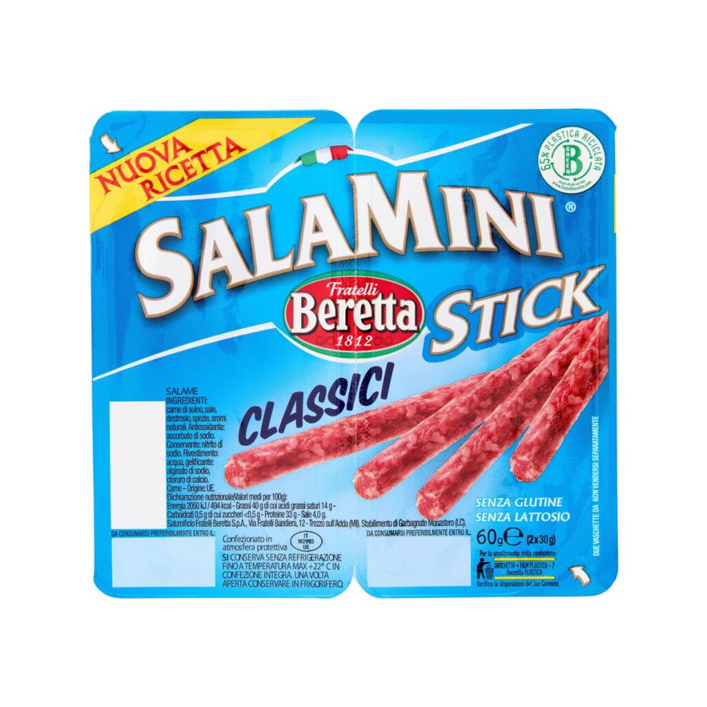 Salamini stick classici 60g Beretta