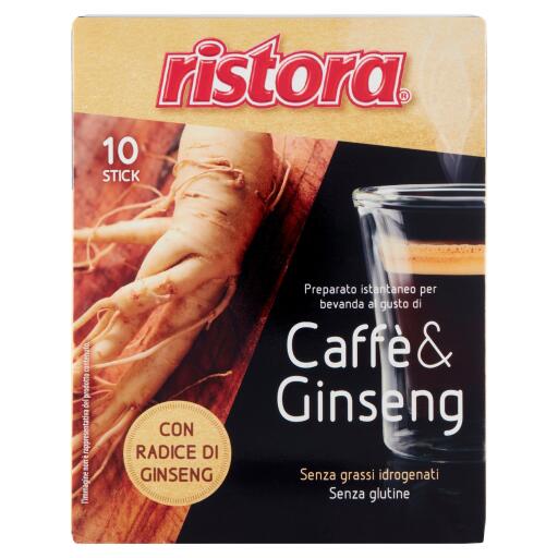 Preparato per caffè & ginseng 10 buste 100g Ristora