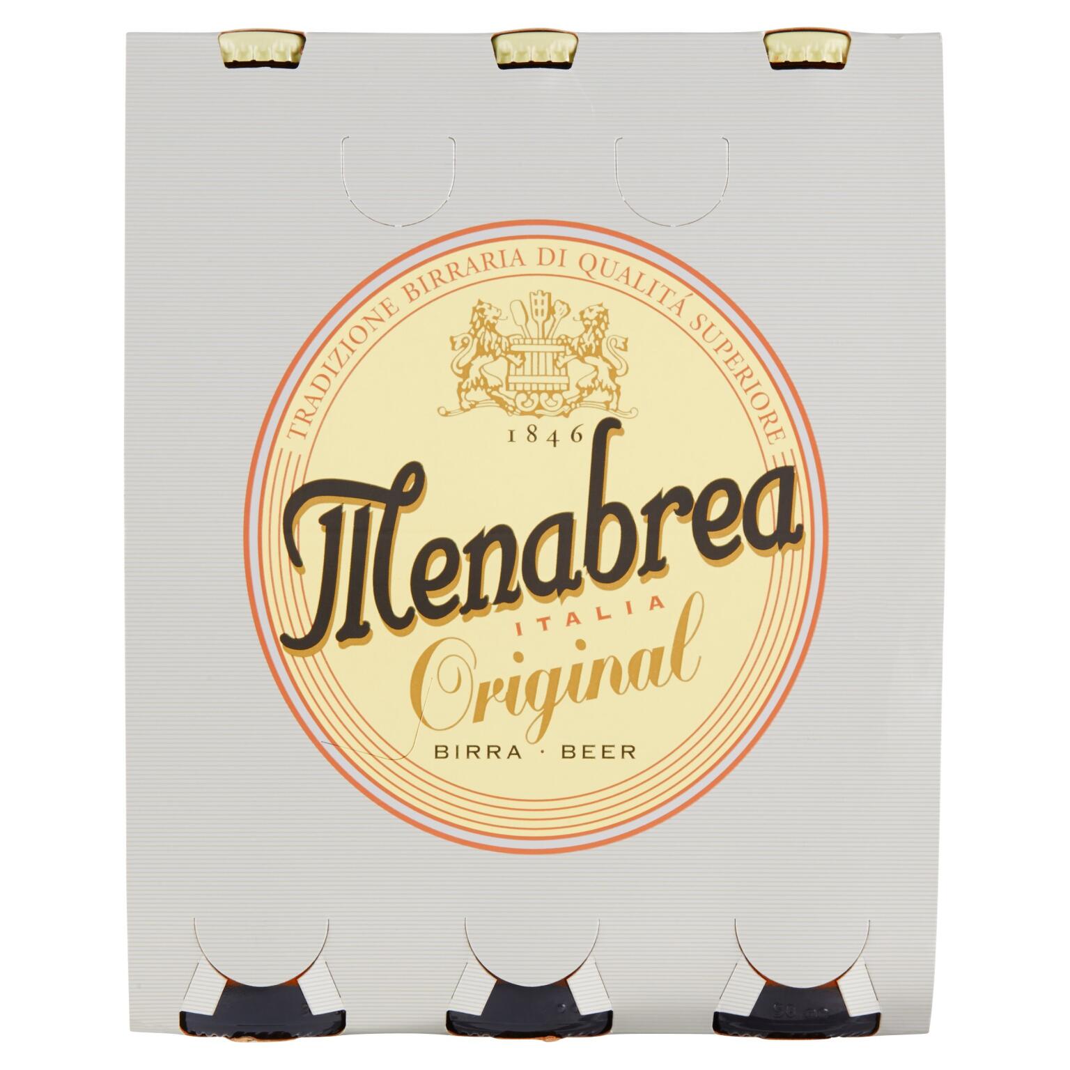 Birra Menabrea original 33clx3 bottiglia