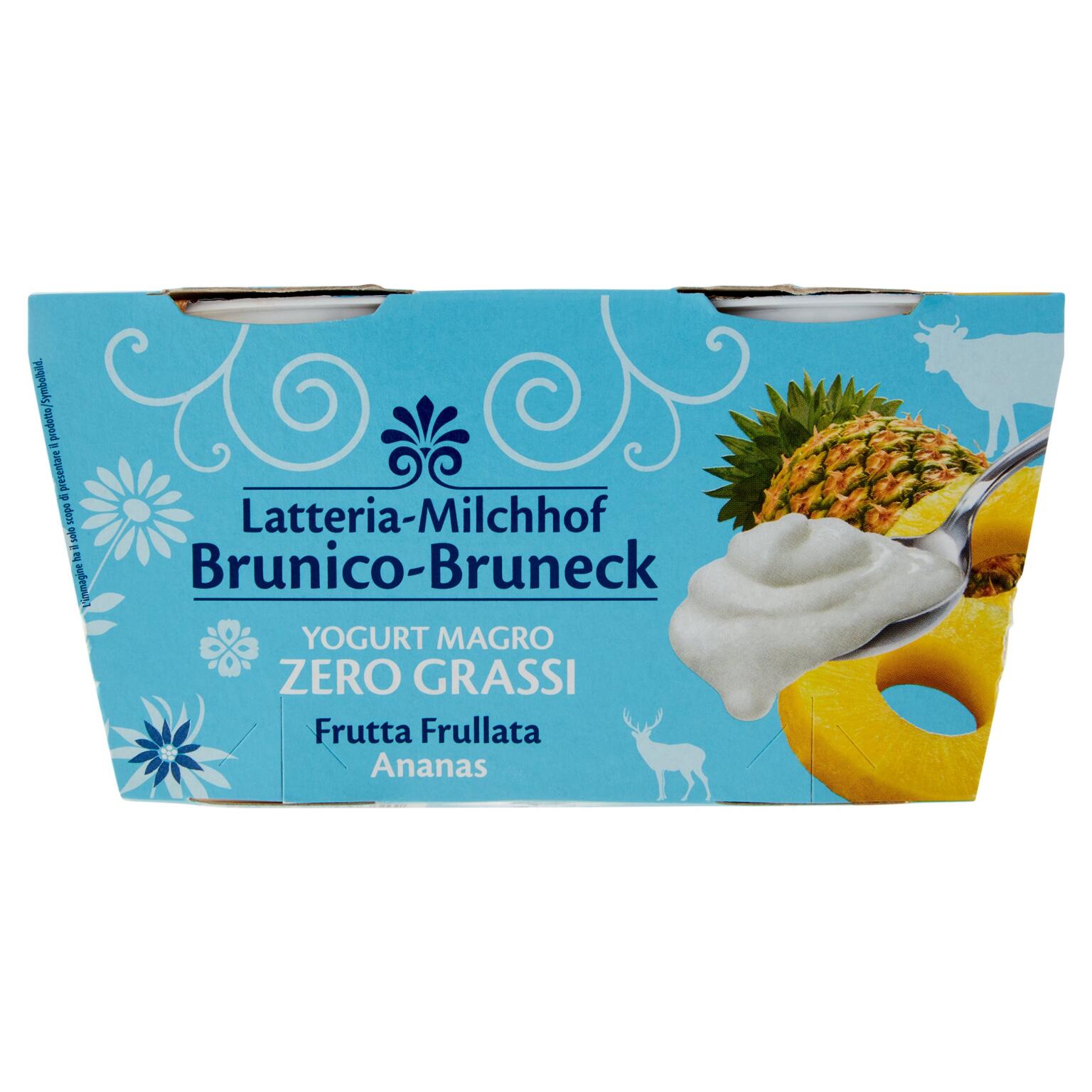 Yogurt Magro Ananas 2x125g Latteria Brunico