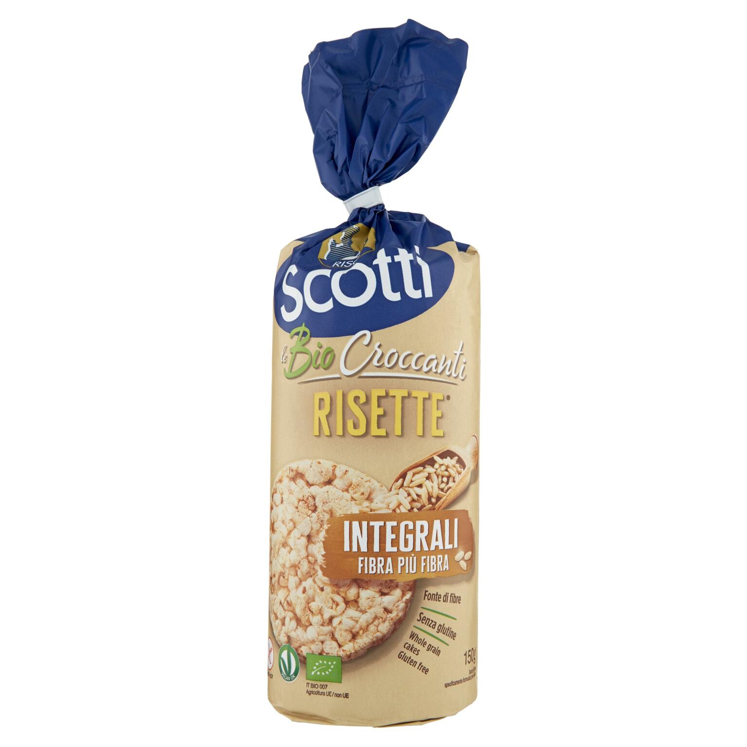 Risette - Gallette integrali fibra+fibra 150g Scotti BIO senza glutine