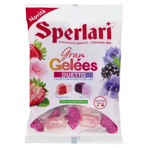 Caramelle Gran Gelèes Duetto Frutta e Fiori 150g Sperlari