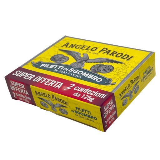 Filetti di Sgombro in olio di oliva 125g x2 Angelo Parodi