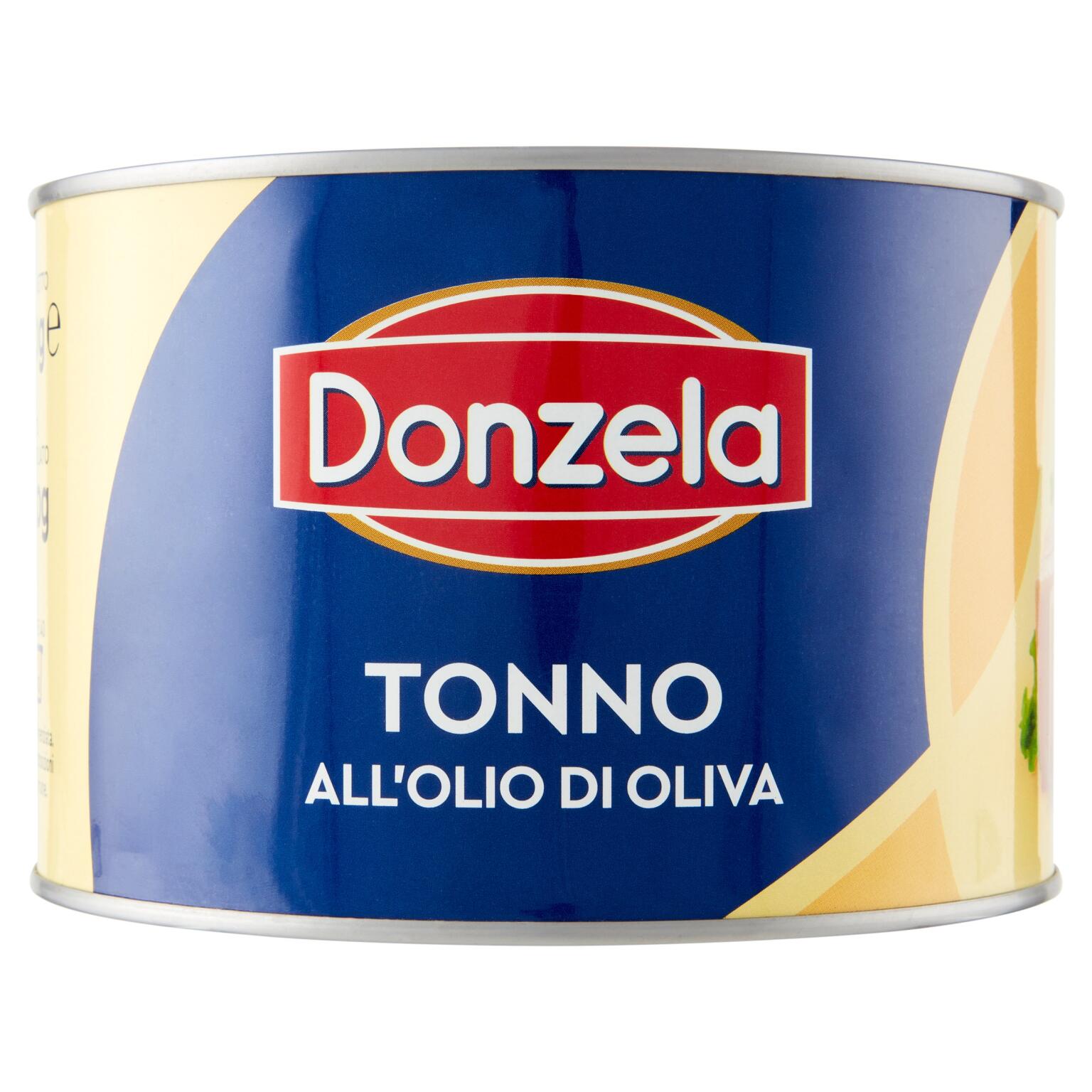 Tonno all'olio di oliva latta 1,630kg Donzela