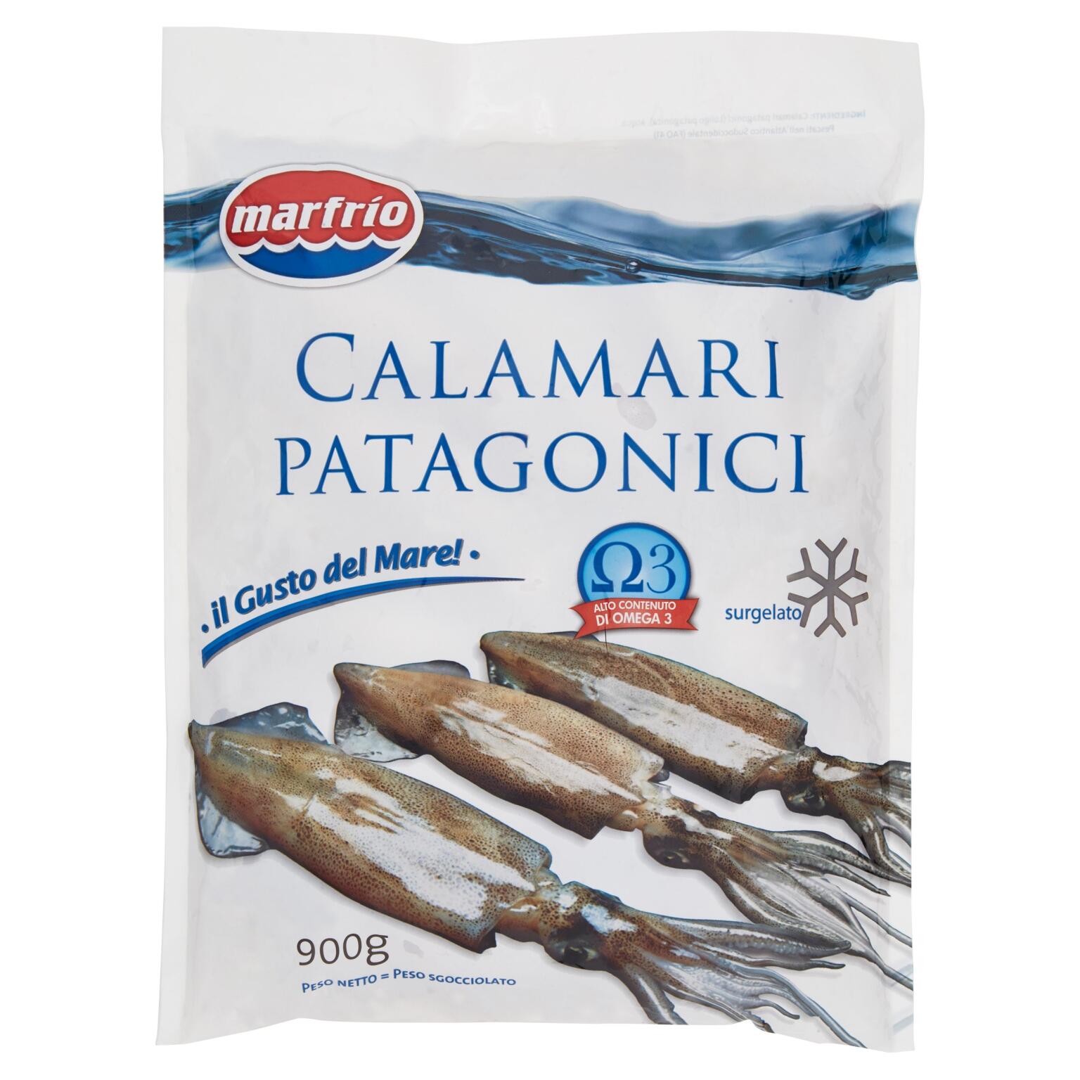 Calamaro 900g Marfrio Provenienza Patagonia