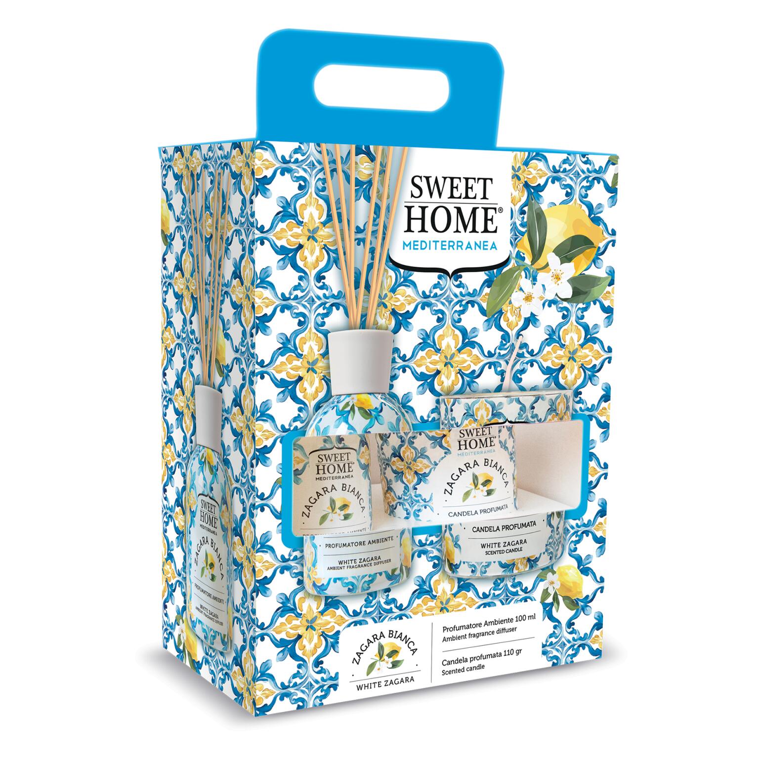 Set profumatore e Candela Zagara Bianca Sweet home