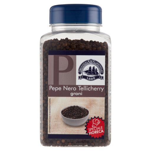 Pepe Nero Tellicherry in grani vaso pet 400g Drogheria&Alimentari