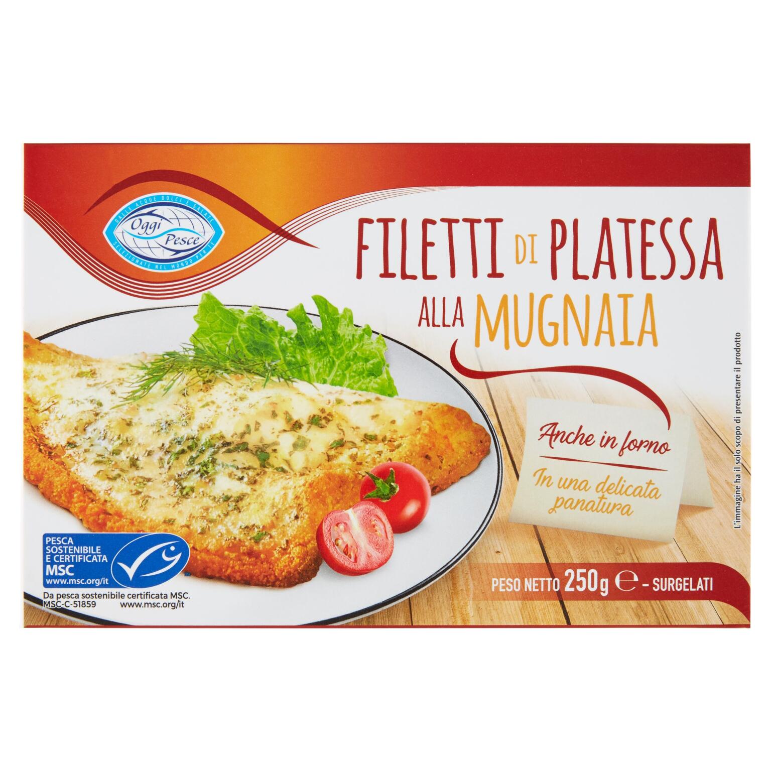 Filetto di platessa alla Mugnaia 250g Oggi Pesce