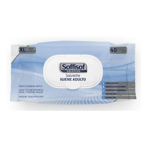 Salviettine igiene adulto Soffisof 40pz