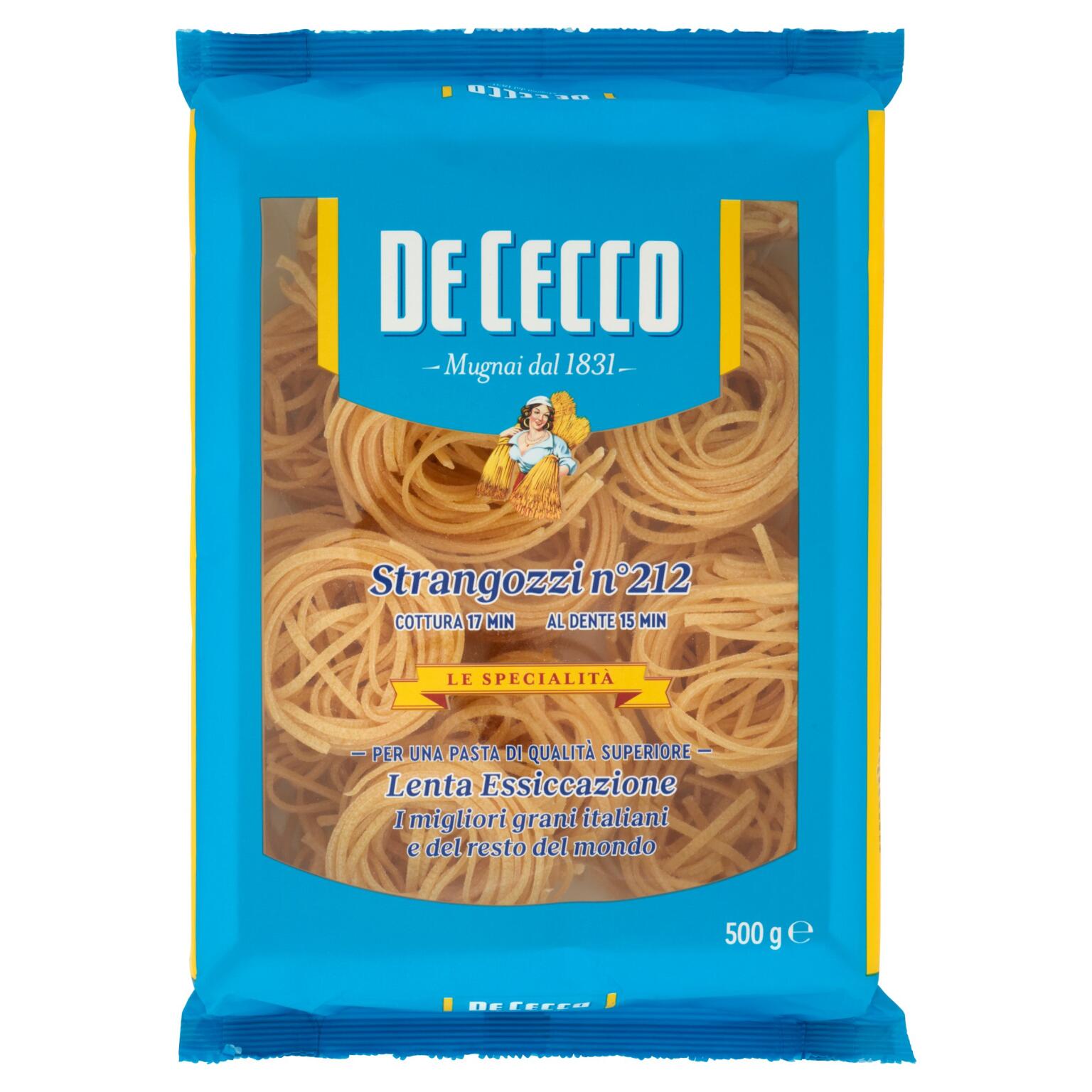 Pasta di semola di grano duro strangozzi umbri n°212 500g De Cecco