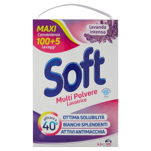 Soft detersivo polvere lavatrice 105 misurini