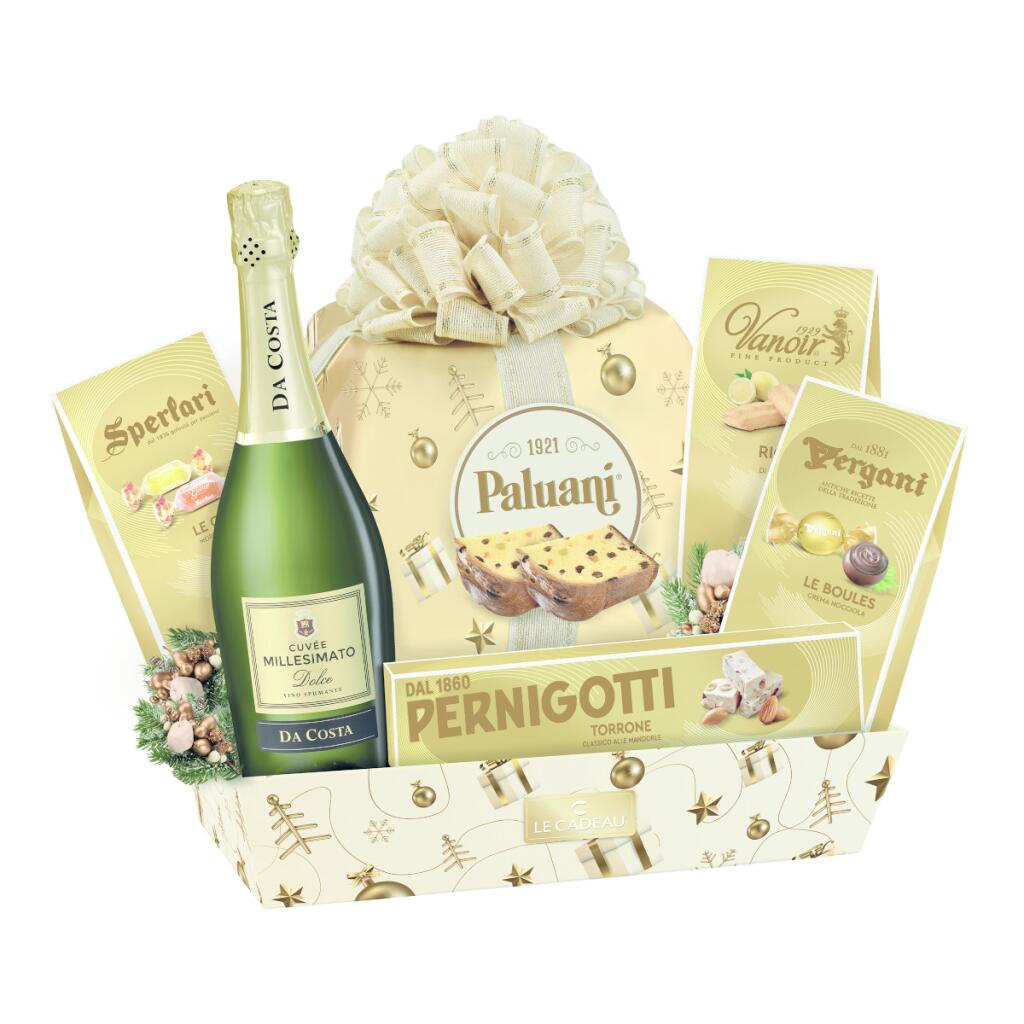 Cesto Natalizio Merry Christmas 7pezzi Le Cadeau