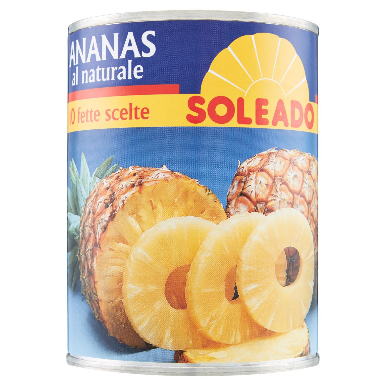 Ananas Naturale 560g Soleado