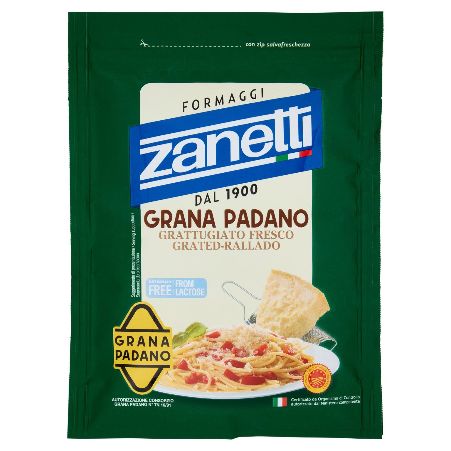 Grana Padano DOP grattugiato fresco 100g