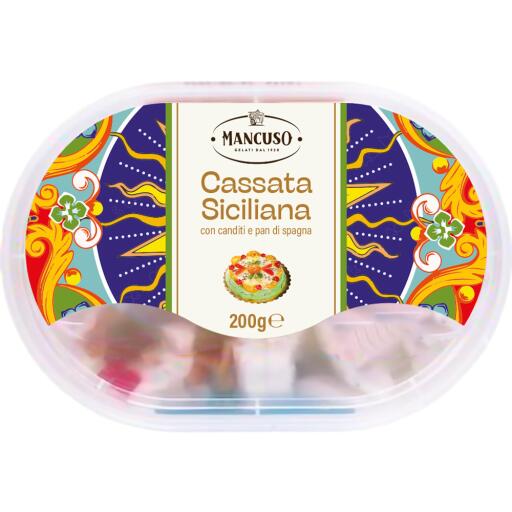 Gelato in vaschetta gusto Cassata Siciliana da 200g Mancuso