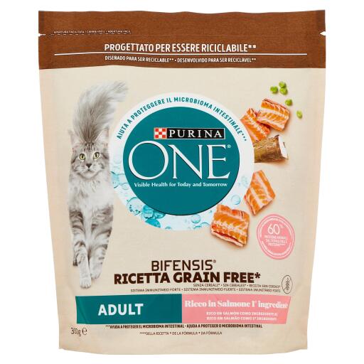 Purina One Bifensis Adult Grain Free 350g Salmone