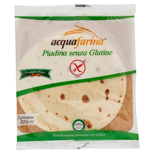 Piadina senza glutine confezione da 2pz 220g Alimentari Produzioni
