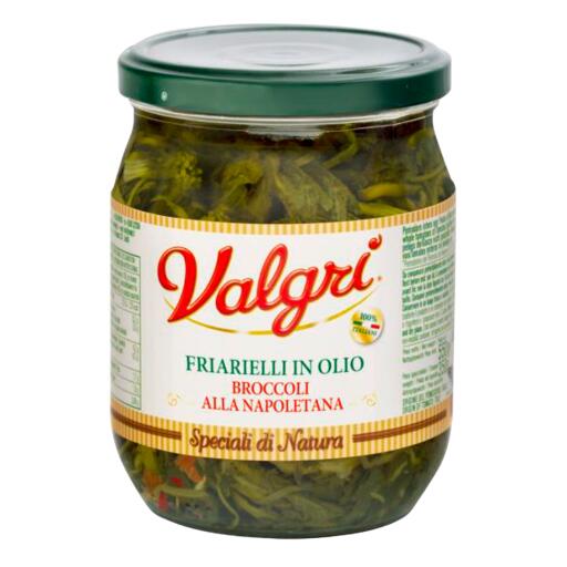 Friarielli in olio di girasole (broccoli alla napoletana ) 520g Valgrì