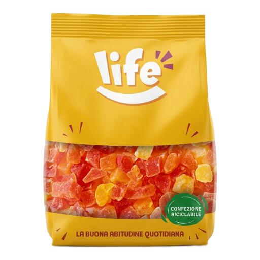 Papaya disidratata a cubetti 250g