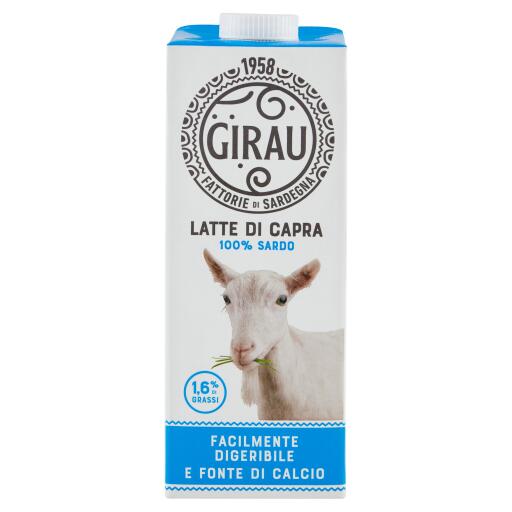 Latte di capra UHT parzialmente scremato 100% sardo 1L Fattorie Girau