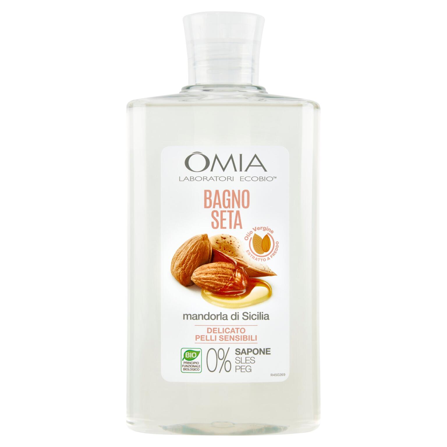Bagno seta mandorla 400ml, Omia