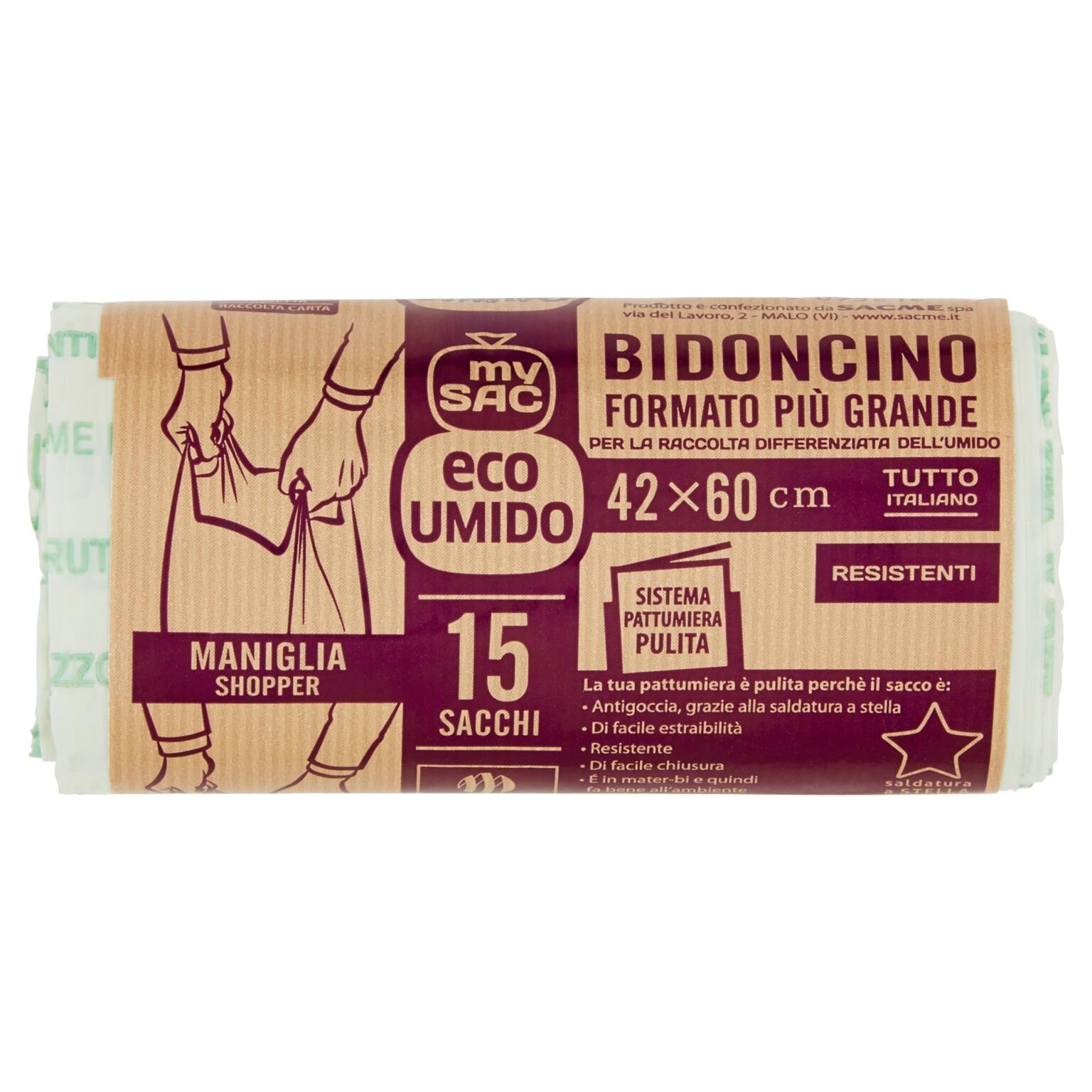 15 Sacchi Bio naturale 42x60cm My Sac