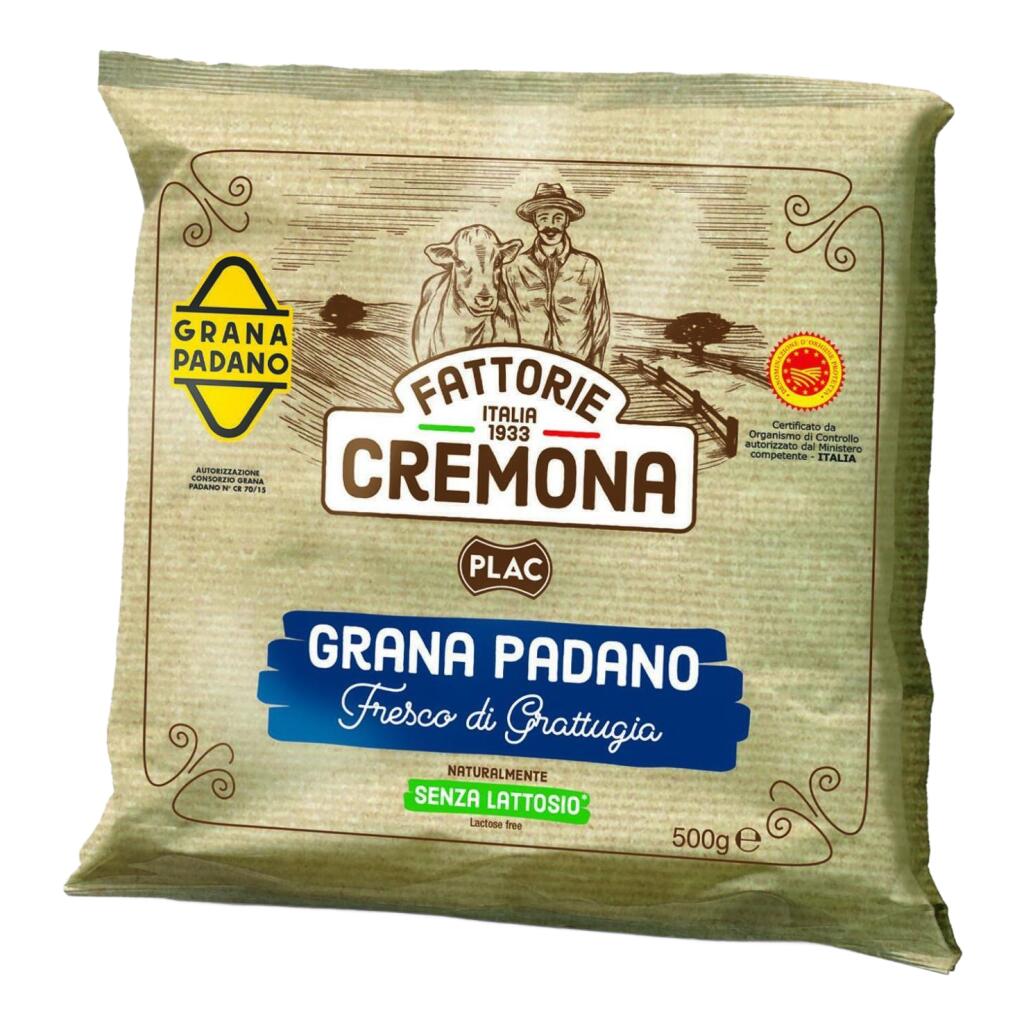 Grana Padano DOP fresco di grattugia 500g s/lattosio