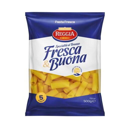 Rigatoni Napoletani Freschi Trafilati al Bronzo 500g Pasta Reggia