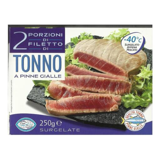 Tonno in porzioni da 2 pezzi 250g in astuccio Oggi Pesce
