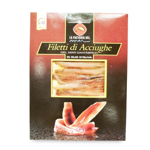 Filetti di acciughe del Cantabrico olio d'oliva 80g
