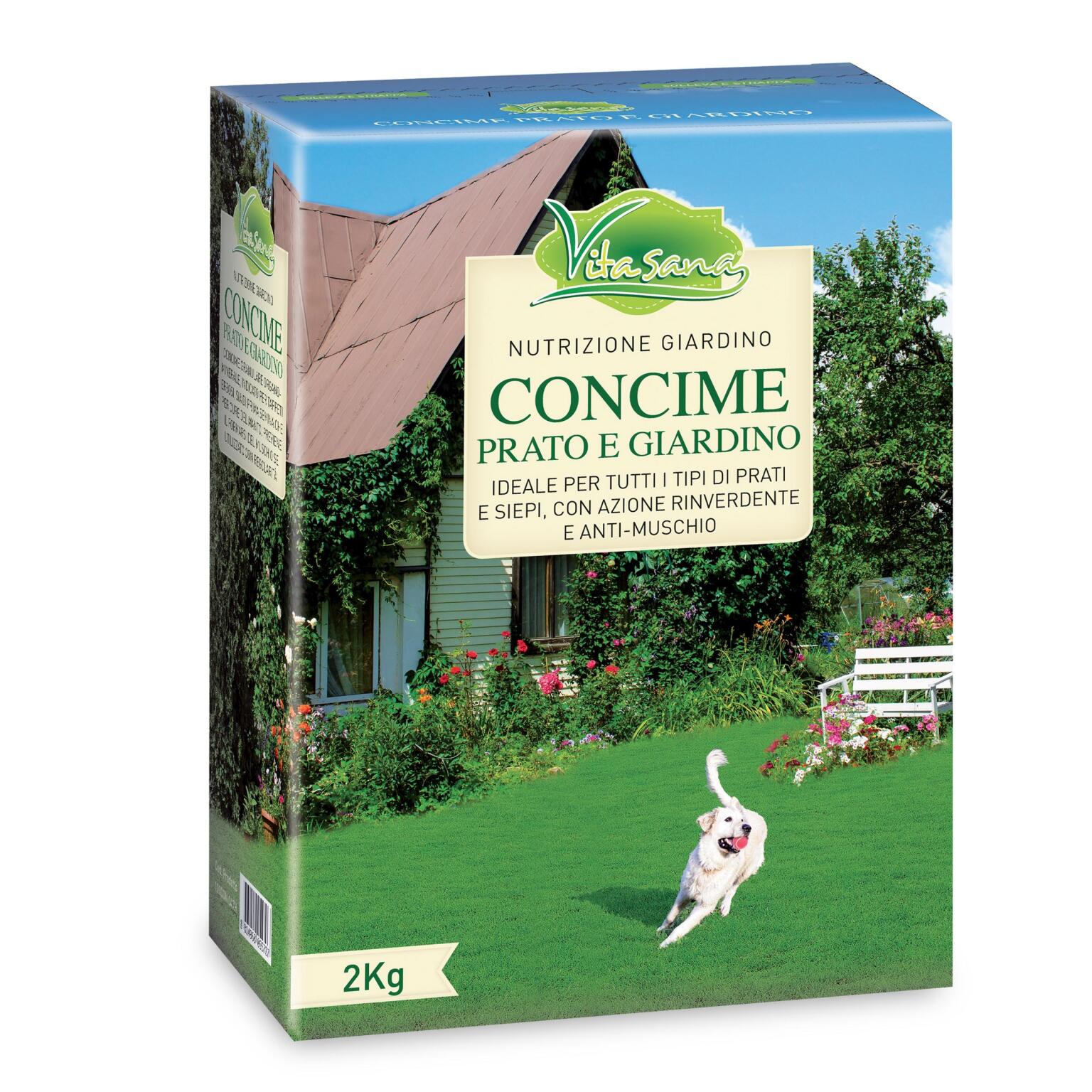 Concime granulare prato e giardino 2Kg Vitasana