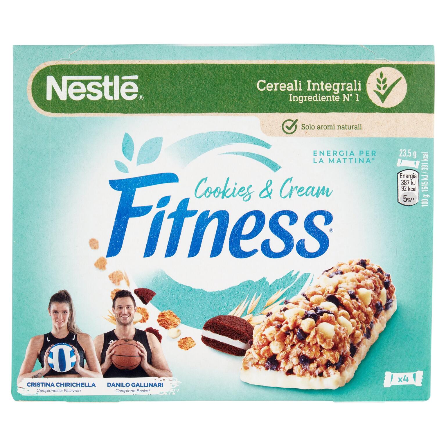 Barrette fitness cookies e cream 23,5gx4 Nestlè