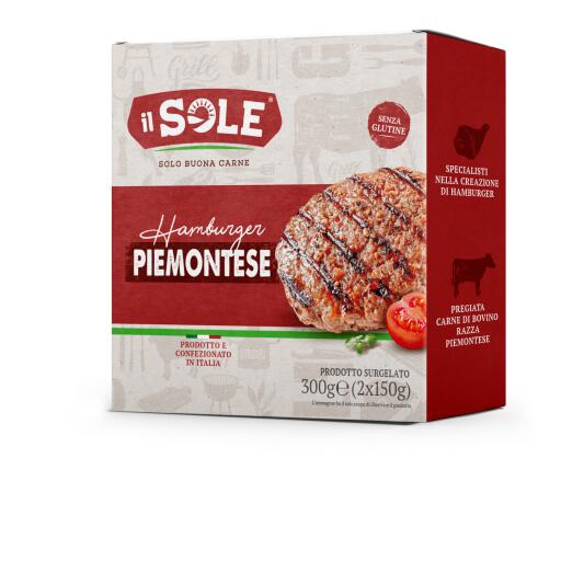Hamburger Piemontese 2x150g Il Sole