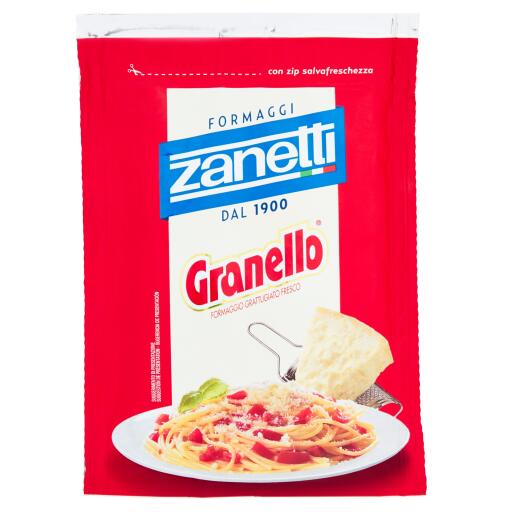 Formaggio Grattugiato Fresco 80g Granello Zanetti