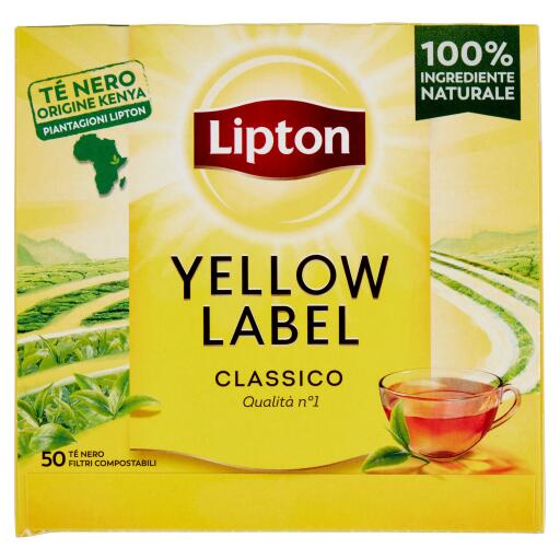 Tè Lipton Yellow Label 50 filtri