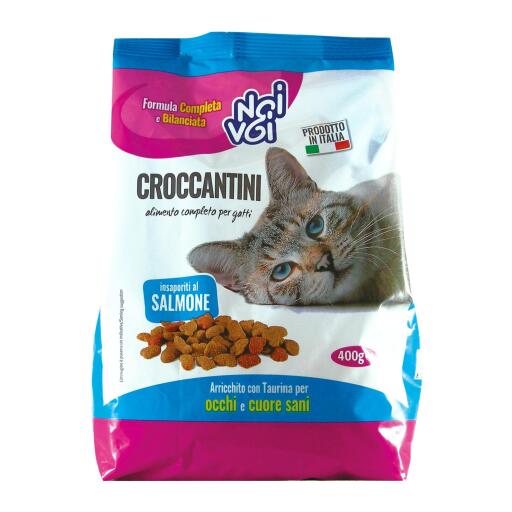 Croccantini per gatti insap. Salmone 400g Noi&Voi