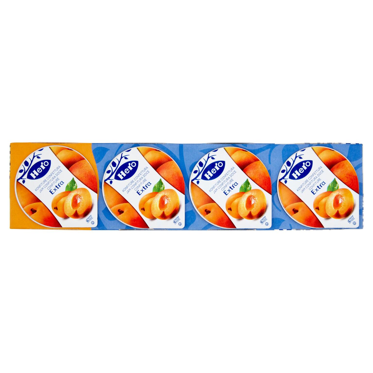 Confettura poker gusto albicocca 4x25g Hero