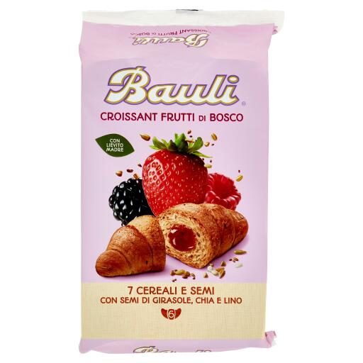 Croissant 7 Cereali ai frutti di bosco 6 pezzi 270g Buon Essere Bauli