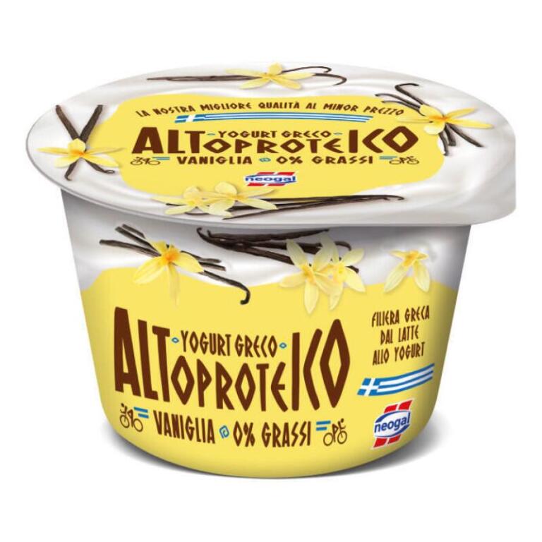 Yogurt Greco Altoproteico 0% grassi Vaniglia 150g Neogal