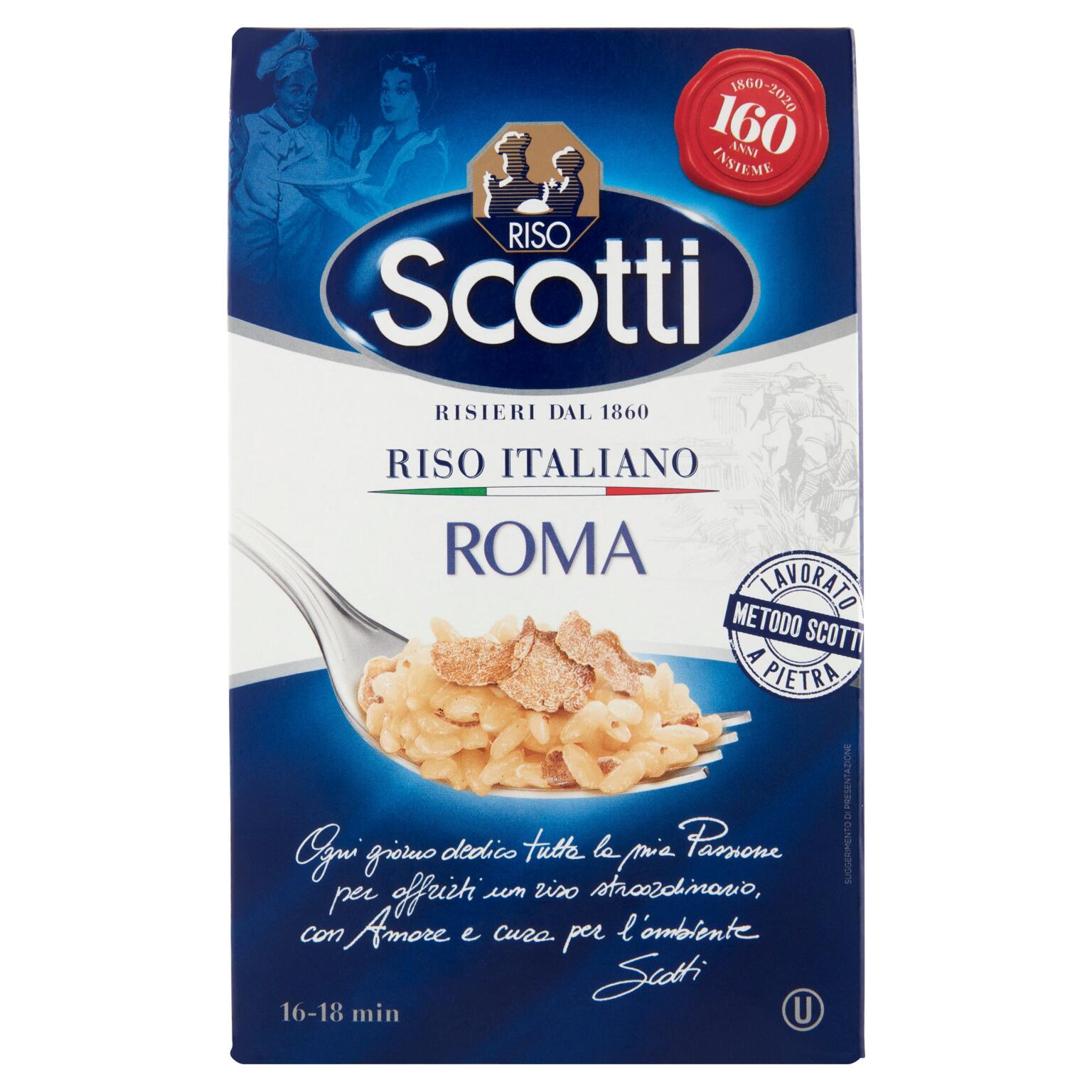 Riso superfino roma sottovuoto 1Kg Scotti