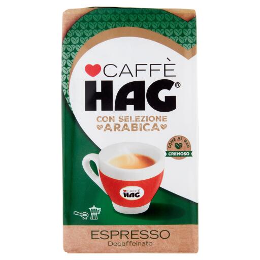 Caffè espresso decaffeinato naturale 250g Hag