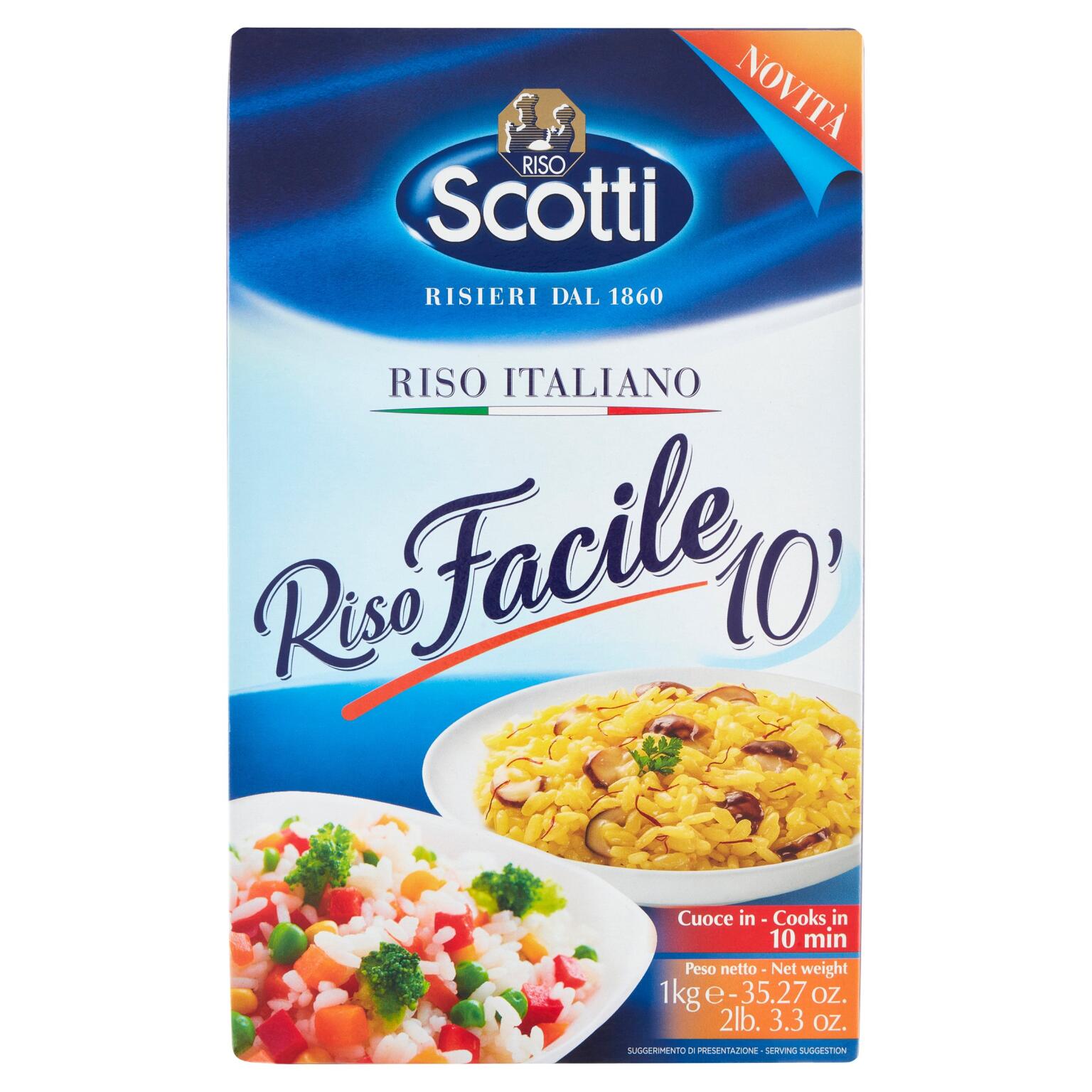 Riso facile cottura in 10 minuti 1Kg Scotti